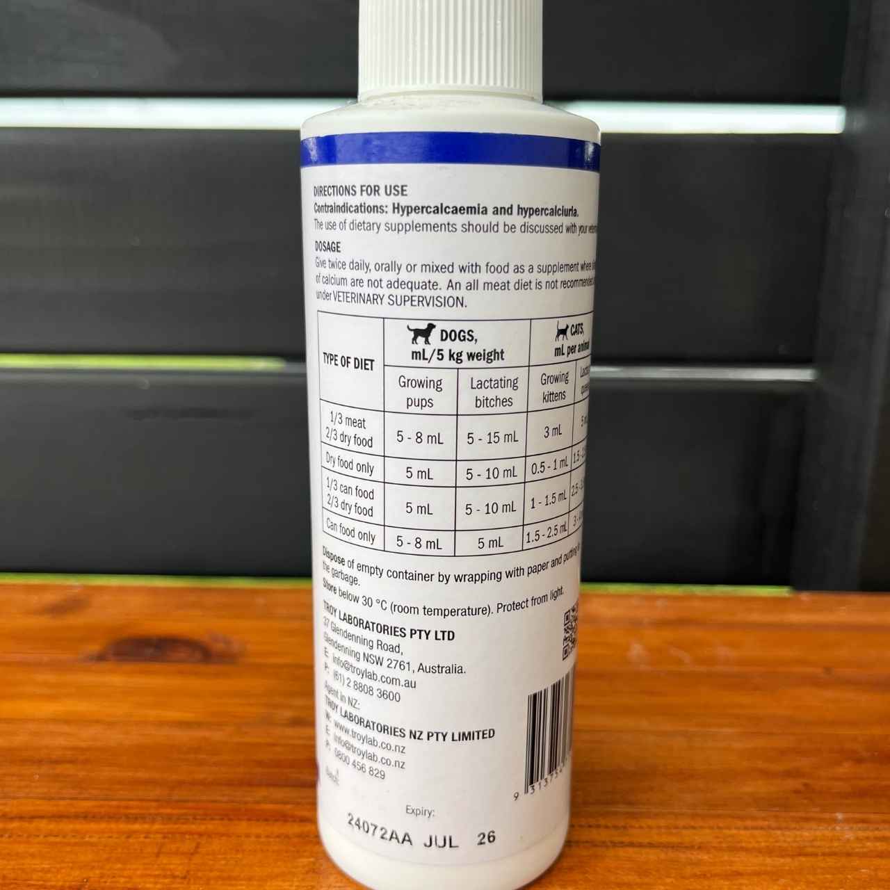 Calcium Syrup for Dogs and Cats - Image 2